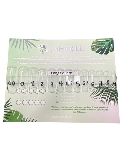 Press On Nail Sizing Kit