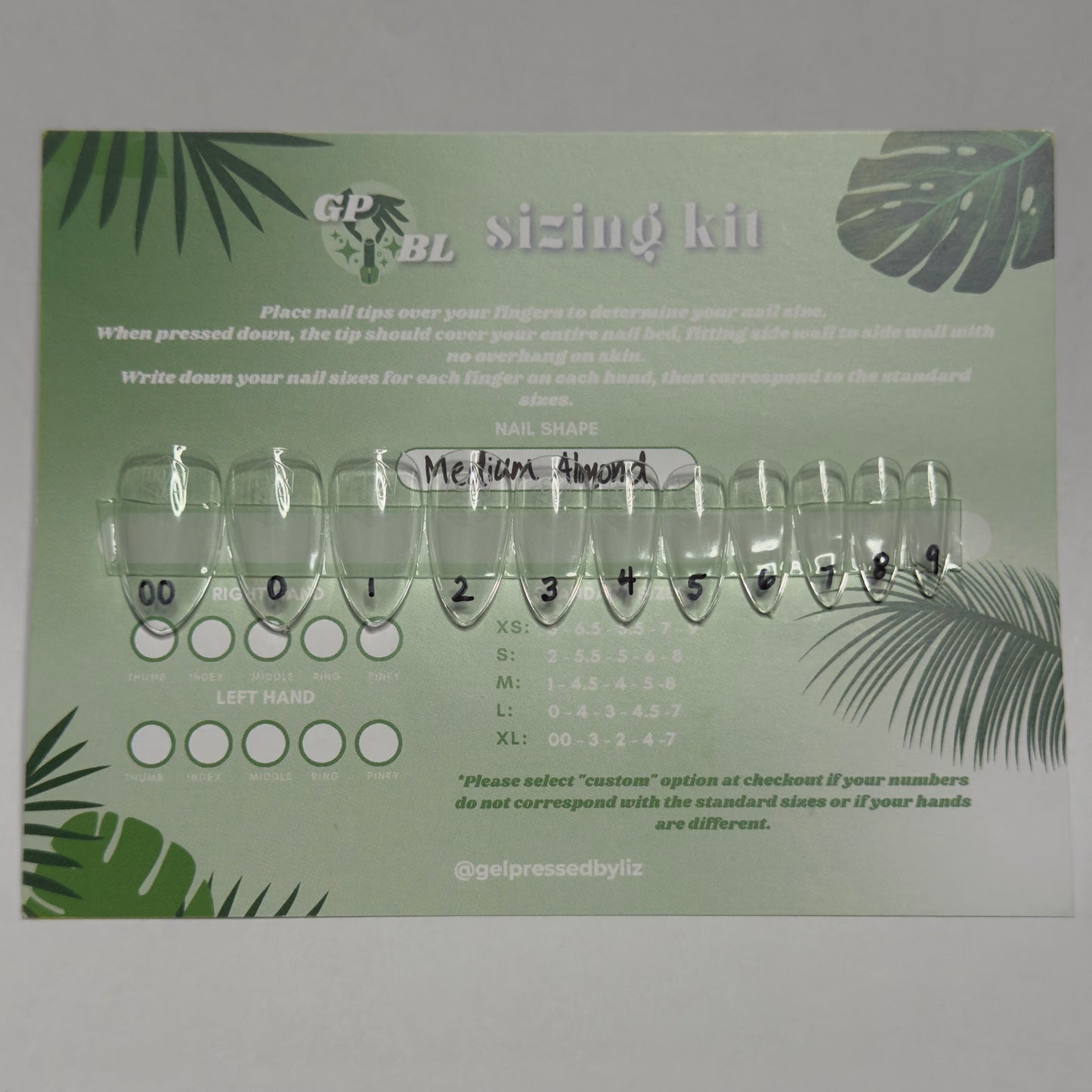 Nail Sizing Kit
