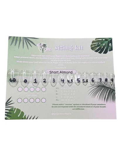 Press On Nail Sizing Kit